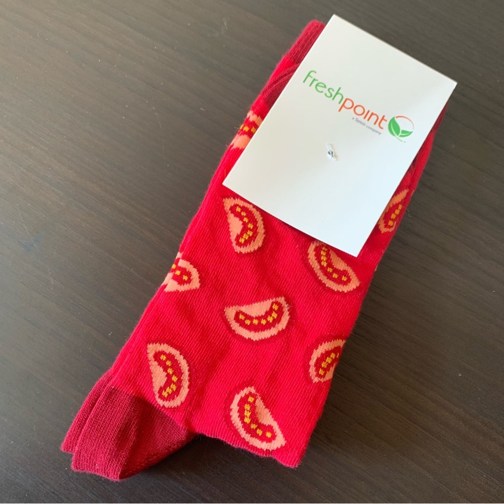 Fresh point tomato socks